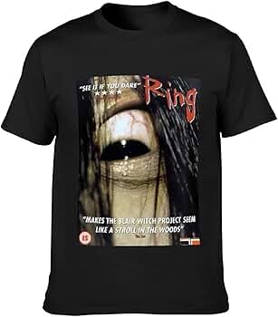 ヴィンテージ　ザ・リング　the ring ホラー　映画　ムービー　Tシャツ　黒 ヴィンテージ ザ・リング the ring ホラー 映画 ムービー Tシャツ 黒